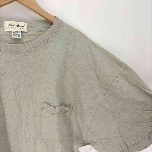 エディーバウアー Eddie Bauer 90S USA製 白タグ S/S クルーネック Tシャツ メンズ import:L