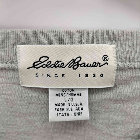 エディーバウアー Eddie Bauer 90S USA製 白タグ S/S クルーネック Tシャツ メンズ import:L