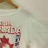 80S TEAM CANADA HOCKEY 国旗 プリント コピーライト シングルステッチ S/S クルーネック Tシャツ 1988製 メンズ