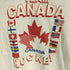 80S TEAM CANADA HOCKEY 国旗 プリント コピーライト シングルステッチ S/S クルーネック Tシャツ 1988製 メンズ
