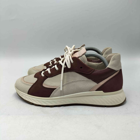 エコー ecco ST 1 W レザー スウェード スニーカー レディース JPN:22.5
