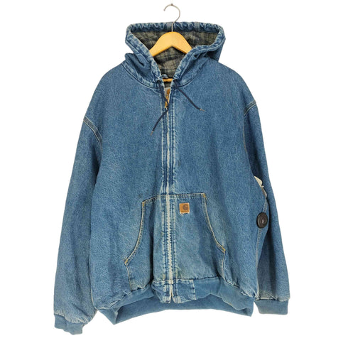 カーハート Carhartt 90S DENIM ACTIVE JACKET ビッグサイズ BIG SIZE メンズ