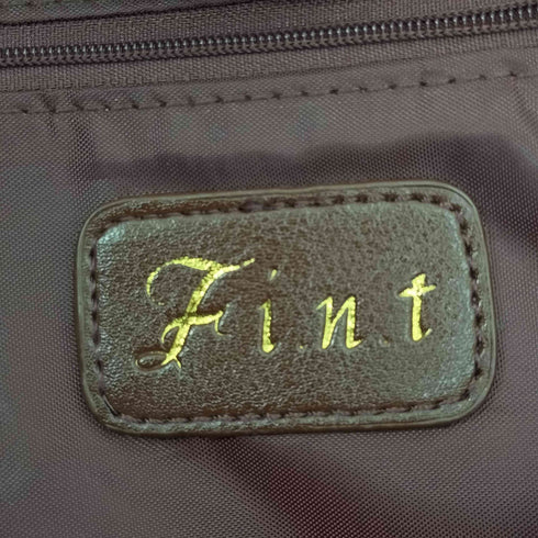 フィント fint フェイクレザー キーチャーム サッチェル バッグ レディース
