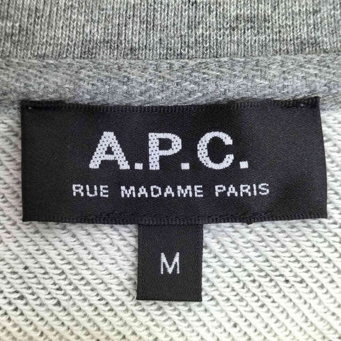 アーペーセー A.P.C. ロゴプリント クルーネックスウェット メンズ import:M