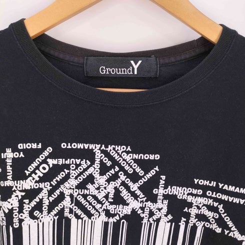 グラウンドワイ Ground Y ベーシックビッグカットソー クルーネックTシャツ メンズ JPN:4