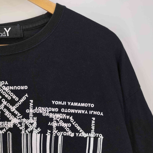 グラウンドワイ Ground Y ベーシックビッグカットソー クルーネックTシャツ メンズ JPN:4