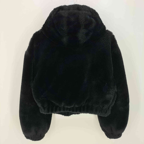 ベルシュカ BERSHKA Faux Fur Hooded Jacket ファージップジャケット レディース import:M