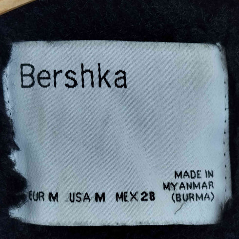 ベルシュカ BERSHKA Faux Fur Hooded Jacket ファージップジャケット レディース import:M