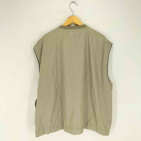 Vネックナイロンベスト メンズ XL