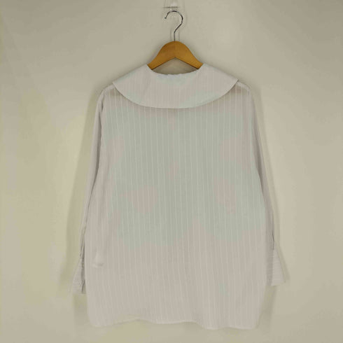 エヴリス EVRIS ストライプ BIG COLLAR シャツ レディース FREE