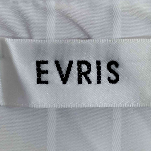 エヴリス EVRIS ストライプ BIG COLLAR シャツ レディース FREE