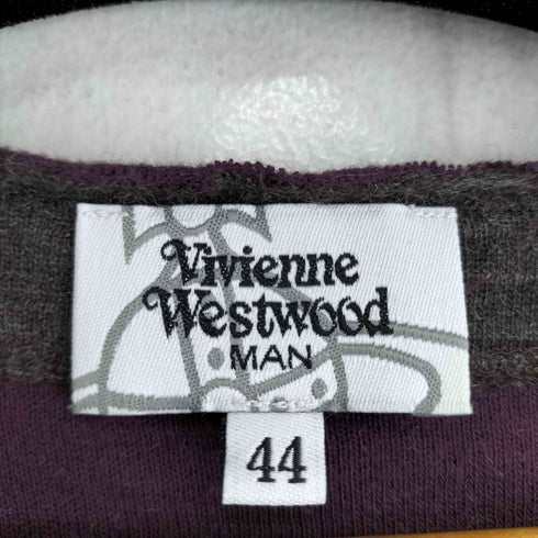 ヴィヴィアンウエストウッドマン Vivienne Westwood MAN オーブ ウールコットン混紡 カットオフニット メンズ 44