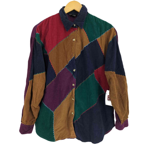 YEMON GNASS MADE IN INDIA パッチワークコーデュロイシャツ レディース import:M