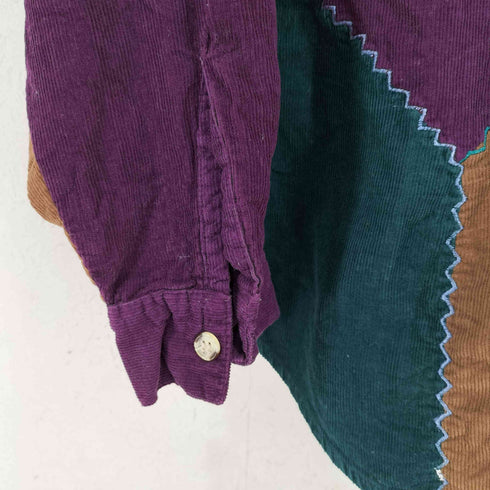 YEMON GNASS MADE IN INDIA パッチワークコーデュロイシャツ レディース import:M