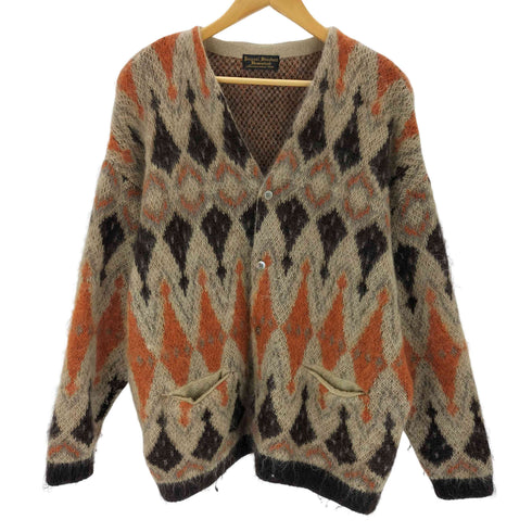 ジャーナルスタンダードホームステッド JOURNAL STANDARD J.S HOMESTEAD モヘア レトロ ノルディック カーディガン メンズ import:M