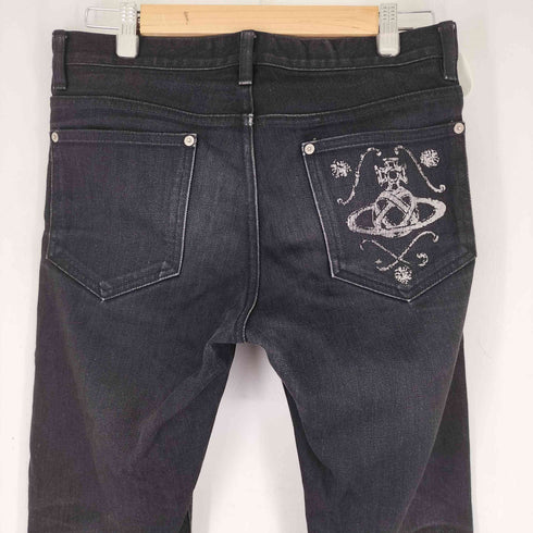 ヴィヴィアンウエストウッドマン Vivienne Westwood MAN ORBエンブロイダリー スキニーデニム メンズ 44
