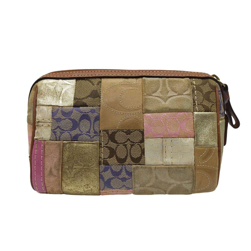 コーチ COACH シグネチャー パッチワーク ポーチ レディース
