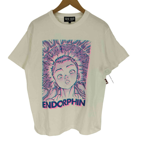 墓場 画廊 アニメ コラボ イラスト プリント S/S 脳内麻薬 Tシャツ メンズ JPN:M