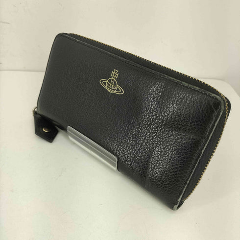 ヴィヴィアンウエストウッド Vivienne Westwood オーブプリント レザーロングウォレット メンズ
