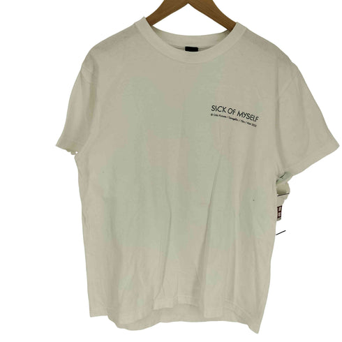THE KLOCK WORX SICK OF MYSELF ガール 宇宙人 カラフル 両面プリント S/S Tシャツ メンズ