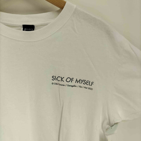 THE KLOCK WORX SICK OF MYSELF ガール 宇宙人 カラフル 両面プリント S/S Tシャツ メンズ