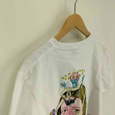 THE KLOCK WORX SICK OF MYSELF ガール 宇宙人 カラフル 両面プリント S/S Tシャツ メンズ