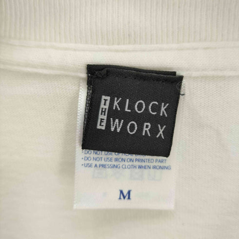 THE KLOCK WORX SICK OF MYSELF ガール 宇宙人 カラフル 両面プリント S/S Tシャツ メンズ