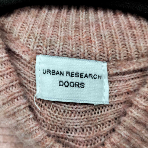 アーバンリサーチドアーズ URBAN RESEARCH DOORS リブ切替ニットプルオーバー レディース M