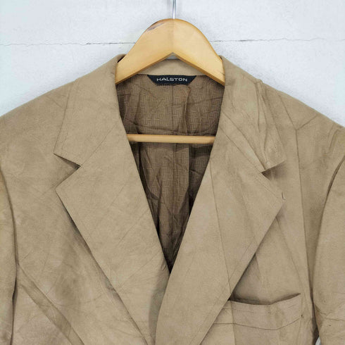 HALSTON 70S~ フェイクスウェードテーラードジャケット ユニオンチケット メンズ