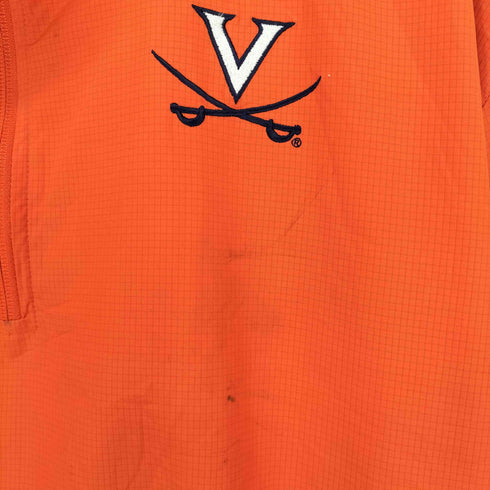 ナイキ NIKE VIRGINIA 両面刺繍ハーフジップナイロンプルオーバー メンズ XL