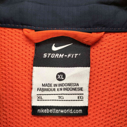 ナイキ NIKE VIRGINIA 両面刺繍ハーフジップナイロンプルオーバー メンズ XL