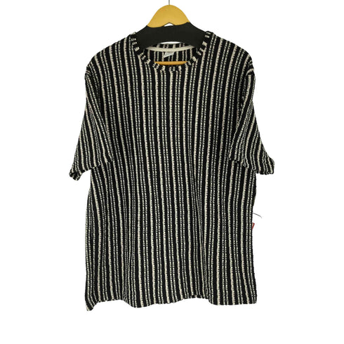 ザラ ZARA T-SHIRT WITH VERTICAL STRIPES メンズ import:L