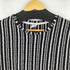 ザラ ZARA T-SHIRT WITH VERTICAL STRIPES メンズ import:L