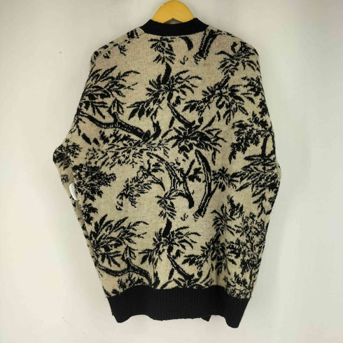 ザラ ZARA 総柄ニットカーディガン メンズ import:L