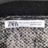 ザラ ZARA 総柄ニットカーディガン メンズ import:L