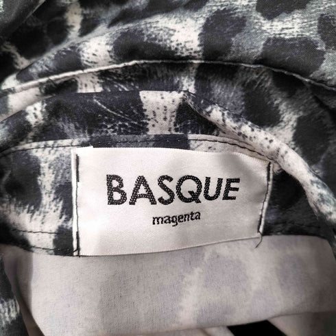 バスクマゼンタ BASQUE magenta レオパード レギュラーカラーシャツ メンズ