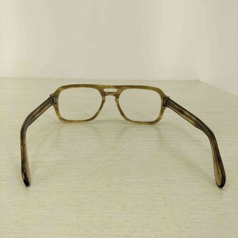 50~60s UOC刻印 Universal Optical ダブルブリッジ フレーム メンズ 50口18