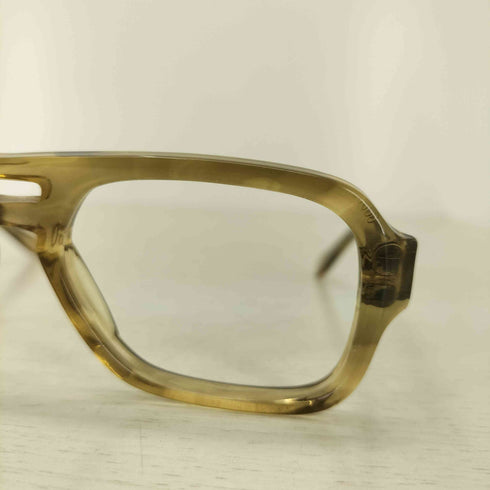 50~60s UOC刻印 Universal Optical ダブルブリッジ フレーム メンズ 50口18