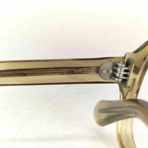 50~60s UOC刻印 Universal Optical ダブルブリッジ フレーム メンズ 50口18