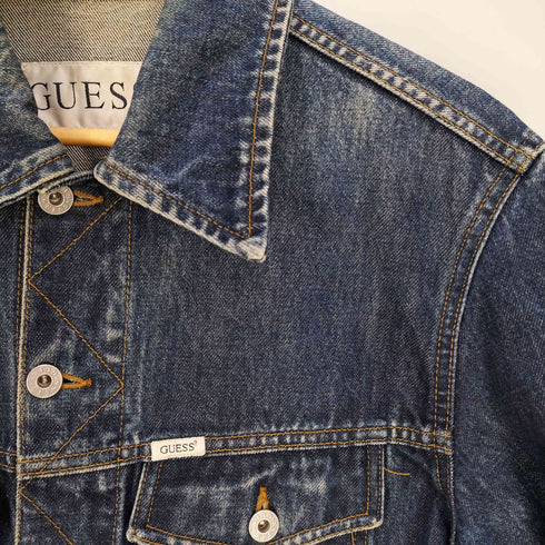 ゲス GUESS 90-00s デニムジャケット トラッカージャケット メンズ import:M