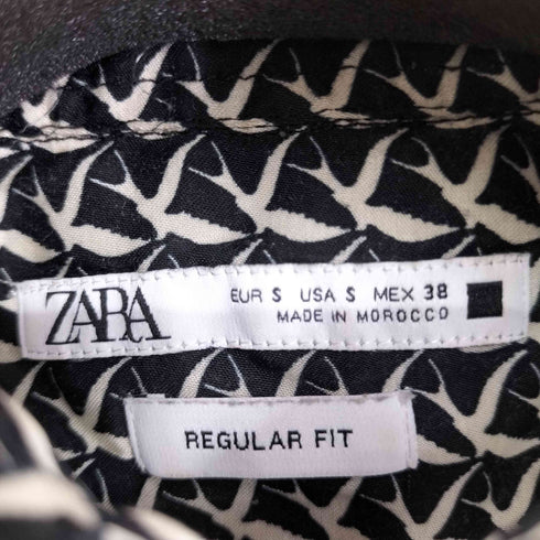ザラ ZARA 総柄 L/S シャツ メンズ import:S