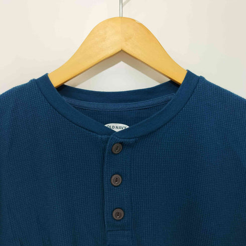 オールドネイビー OLD NAVY LS THERMAL HEN サーマル ロングスリーブヘンリーネックTシャツ メンズ import:M