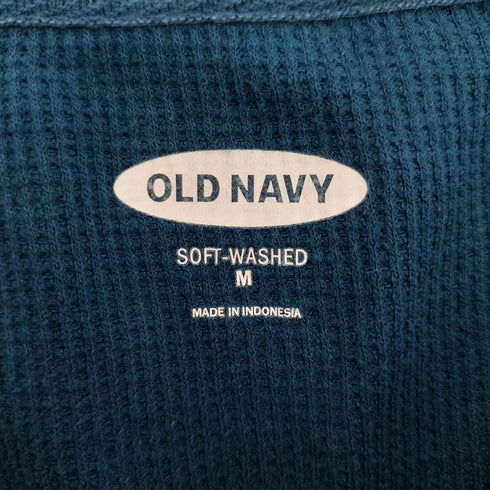 オールドネイビー OLD NAVY LS THERMAL HEN サーマル ロングスリーブヘンリーネックTシャツ メンズ import:M