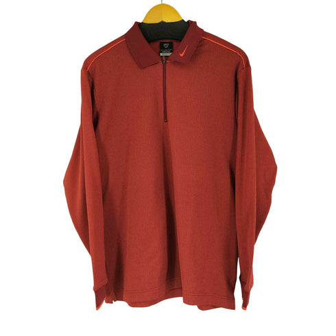 ナイキゴルフ NIKE GOLF ジップアップ 総柄 L/S シャツ メンズ JPN:L