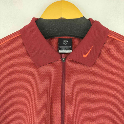 ナイキゴルフ NIKE GOLF ジップアップ 総柄 L/S シャツ メンズ JPN:L