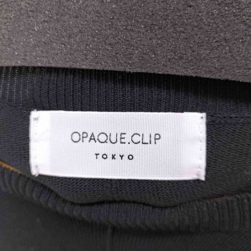 オペークドットクリップ OPAQUE.CLIP 異素材スリーブニットワンピース レディース JPN:38
