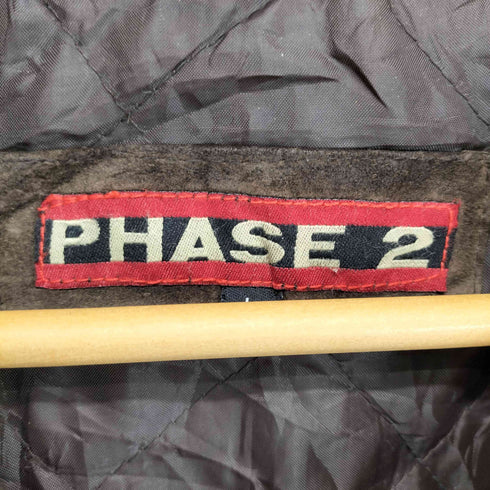 PHASE 2 スウェードジップブルゾン メンズ L