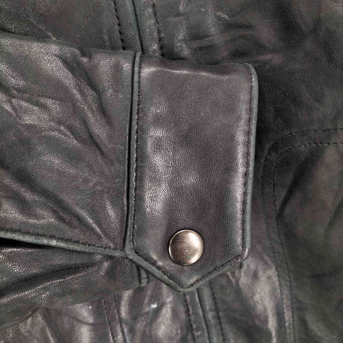 CHARLES KLEIN レザージップアップブルゾン メンズ M