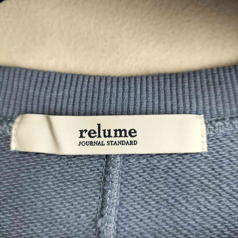 ジャーナルスタンダードレリューム JOURNAL STANDARD relume オーバーサイズロングスウェット レディース FREE