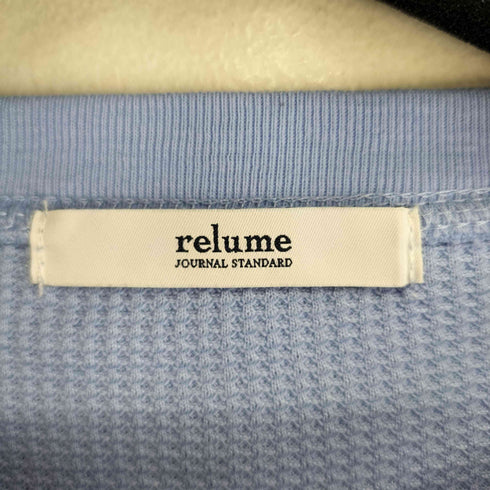 ジャーナルスタンダードレリューム JOURNAL STANDARD relume TCワッフル ロングスリーブTシャツ レディース FREE